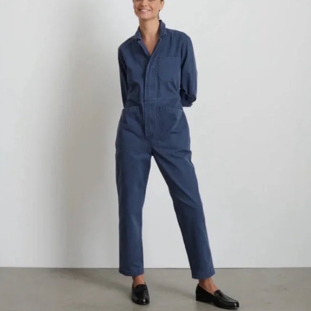 Alex Mill Standard Zip Jumpsuit in Herringbone
